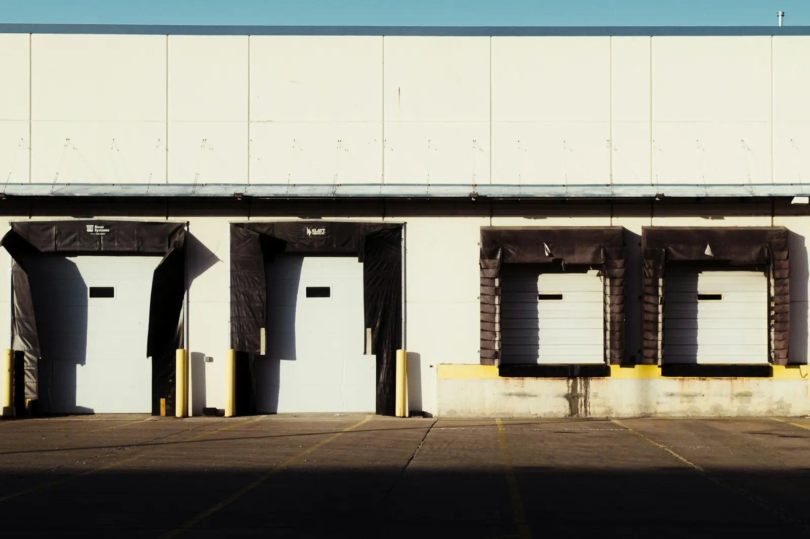 Loading docks at a logistics building